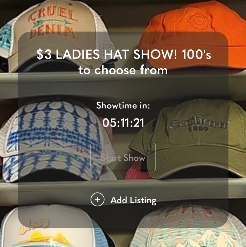 Join Me 8/6 Live Ladies Hat Show! Nike, Adidas, Pistil, Roxy, Carhartt, And More